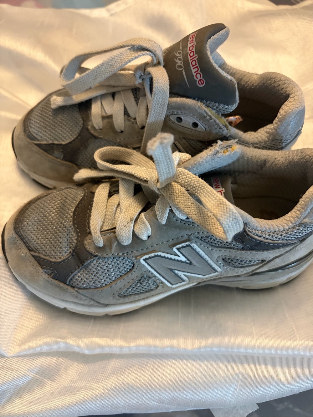 Gray new balance sneakers